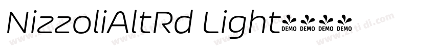 NizzoliAltRd Light字体转换